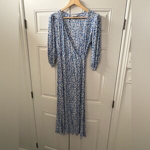 MINIMUM -Blue Floral Maxi Dress
